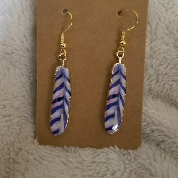2 for $10 Fun Handmade Colorful Feather Earrings - Picture 1 of 2